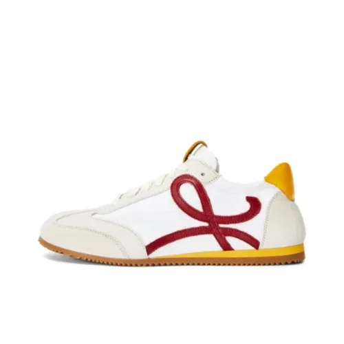 LOEWE Ballet Runner Low Топ Повседневная обувь Мужская Белый Оранжевый