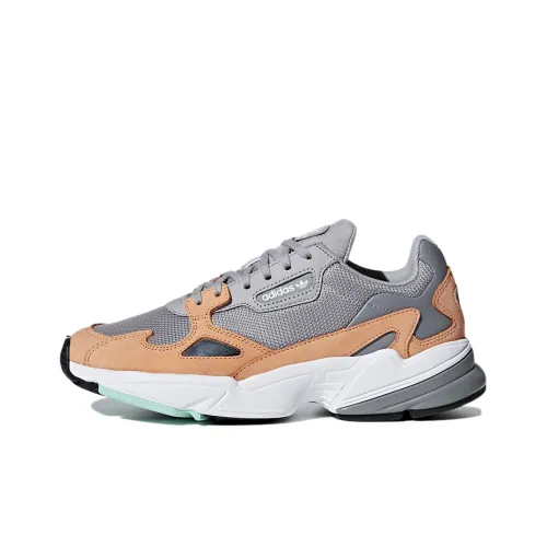 Adidas Originals Falcon Дышащий Низкий Топ Повседневная Обувь Женская Серый Оранжевый