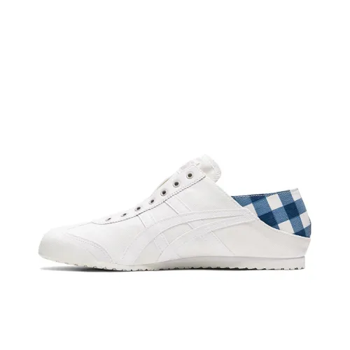 Onitsuka Tiger MEXICO 66 Paraty Противоскользящий Устойчивый к истиранию Низкий Топ Повседневная обувь Унисекс Синий Белый