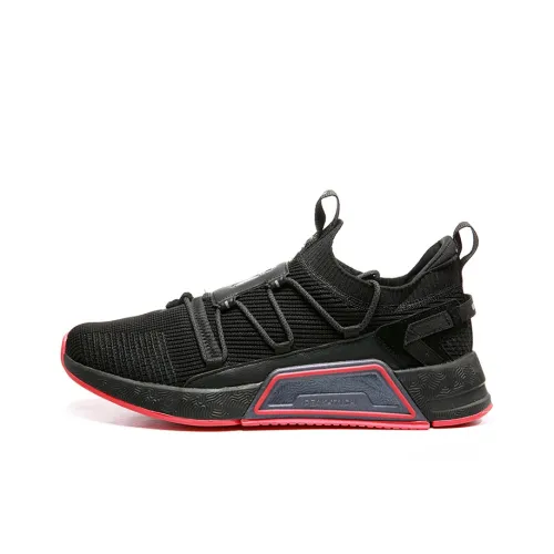 PEAK Taichi Xin CHAO Амортизаторы Slip-resistant устойчивые к истиранию Низкий топ Спортивная повседневная обувь Мужская Черный Красный