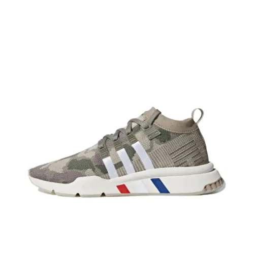Adidas Originals EQT SUPPORT MID ADV PRIMEKNIT Slip-resistant MID Топ Повседневная обувь Мужская Камуфляж Серый