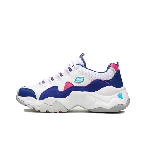 Skechers D'LITES 3,0 Низкий Топ Casual Женский Белый Синий