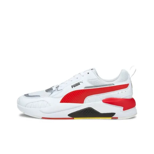 PUMA X Ray 2 FERRARI RACE Низкий Топ Повседневная Обувь Унисекс Красный Белый Серый