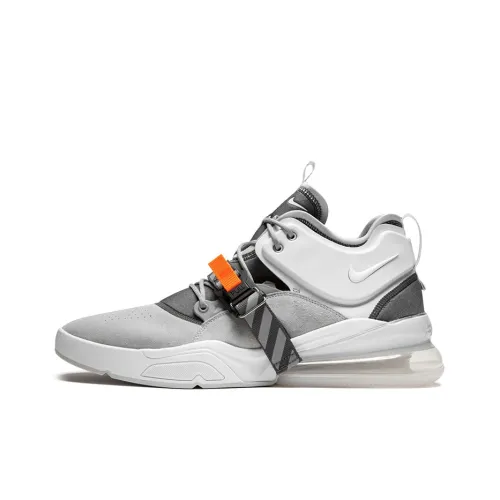 Nike Air FORCE 270 Wolf GREY Амортизация Поддержка MID Топ Повседневная обувь Унисекс Серый