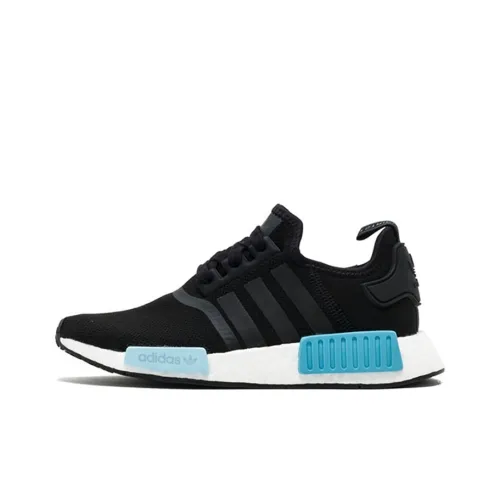 Adidas Originals NMD_R1 Icey Синий Противоскользящий Устойчивый к истиранию Низкий Топ Повседневная обувь Женская Черный Белый