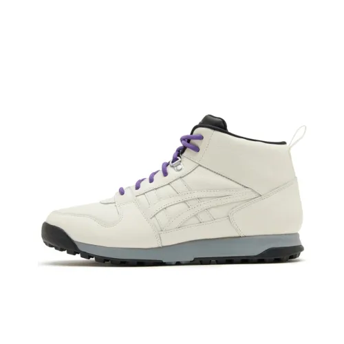 Onitsuka Tiger Horizonia Противоскользящая Устойчивая к истиранию MID Топ Повседневная обувь Унисекс Белый