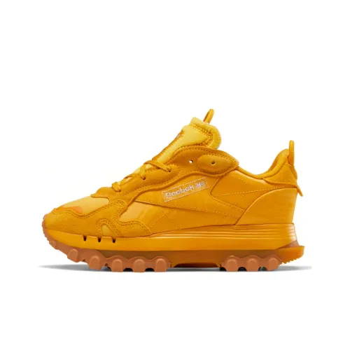 Reebok Classic Leather Low Топ Повседневная обувь Женская Ярко-желтая