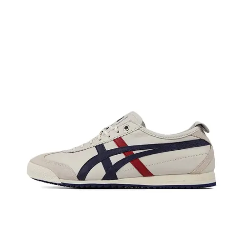Onitsuka Tiger Mexico 66 Нескользящий Легкий Низкий Топ Повседневная Обувь Унисекс Серый Белый