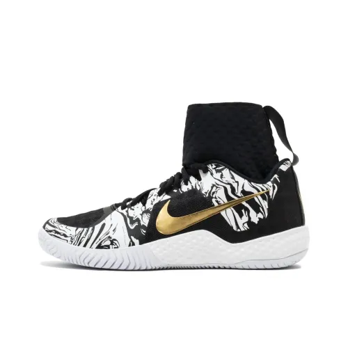 Nike Court Flare 1 BHM 2017 Амортизаторы Противоскользящие Устойчивые к истиранию Высокий Топ Повседневная обувь Женская Черная