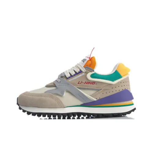 LiNing Противоскользящий Износостойкий Легкий Низкий Топ Casual Женский Мягкий Mist Абрикос