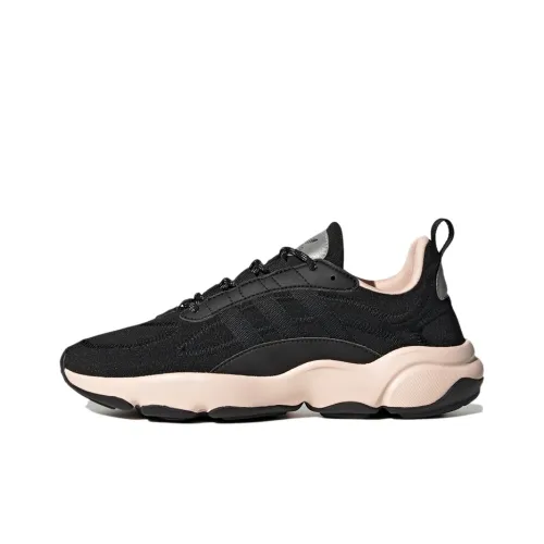 Adidas Originals Haiwee W Slip-resistant Abrasion-resistant Low Top Casual Women's Black Adidas Originals Haiwee W Противоскользящий Устойчивый к истиранию Низкий Топ Повседневный Женский Черный