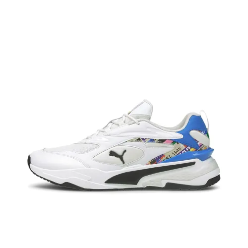 PUMA RS Fast INTL Game Low Топ Повседневная обувь Мужская Белый Серый Синий