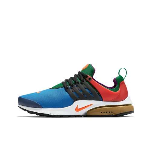Nike Air Presto 'Greedy' Нескользящий Легкий Низкий Топ Повседневная обувь Мужская Синий Красный Зеленый