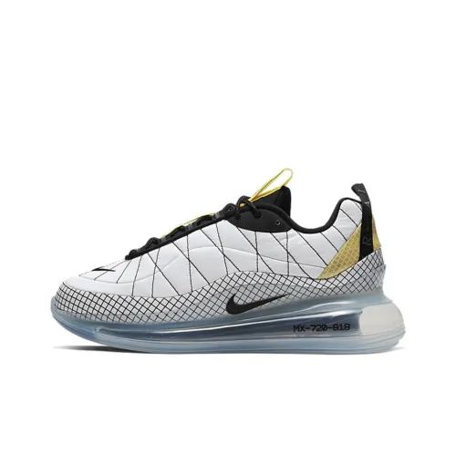 Nike Air Max 720 818 Устойчивый к истиранию Низкий Топ Повседневная обувь Унисекс Белый Желтый