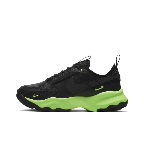 Nike TC 7900 Амортизаторы Slip-on Устойчивый к истиранию Низкий Топ Casual Женские Черный Зеленый