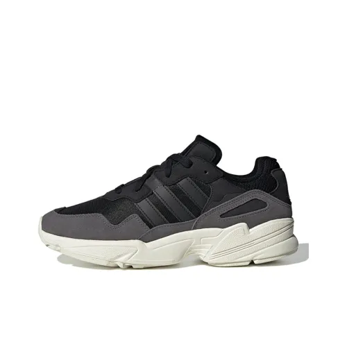 Adidas Originals YUNG 96 Амортизация Износостойкий Низкий Топ Casual Унисекс Черный Белый