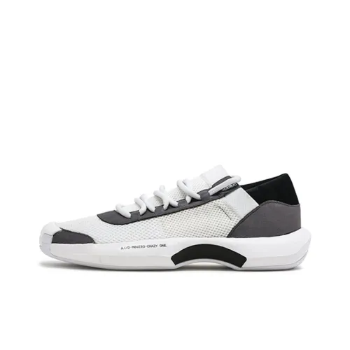 Adidas Crazy 1 A D Anti-slip Легкий Низкий Топ Casual Мужской Черный Белый