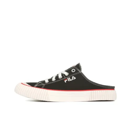 FILA Низкий топ Повседневная обувь Унисекс Черный Белый