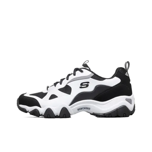 Skechers D'LITES 2,0 Низкий Топ Casual Мужской Черный Белый
