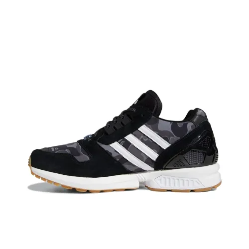 Bape X UNDEFEATED x Adidas Originals ZX 8000 Амортизаторы Slip Resistant Low Top Casual Unisex Black