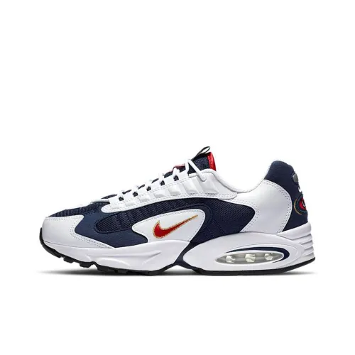 Nike Air Max Tria Low Топ Повседневная обувь Унисекс Белый Синий