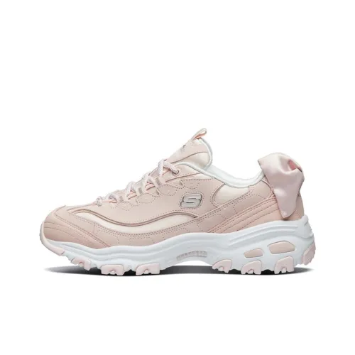Skechers D'LITES 1,0 Low Топ Спортивная Повседневная Обувь Женская Светло-Розовая