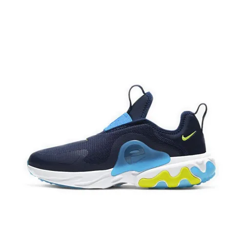 Nike React Presto Extreme Shock Absorbers Противоскользящий Низкий Топ Casual GS Черный Синий Желтый