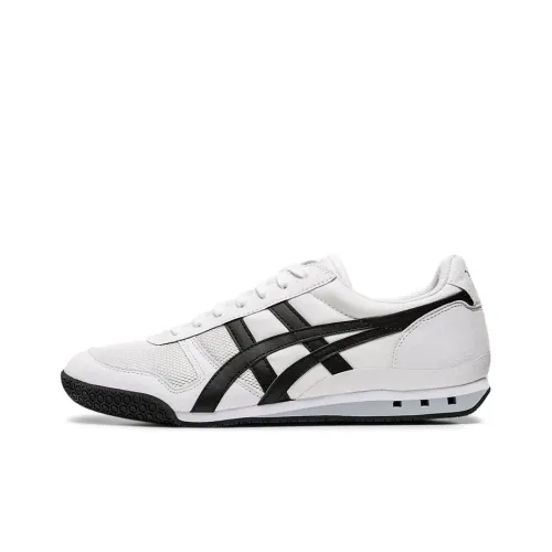Onitsuka Tiger Ultimate 81 Амортизирующие шоки Противоскользящие Устойчивые к истиранию Низкий топ Повседневная обувь Унисекс Белый Черный