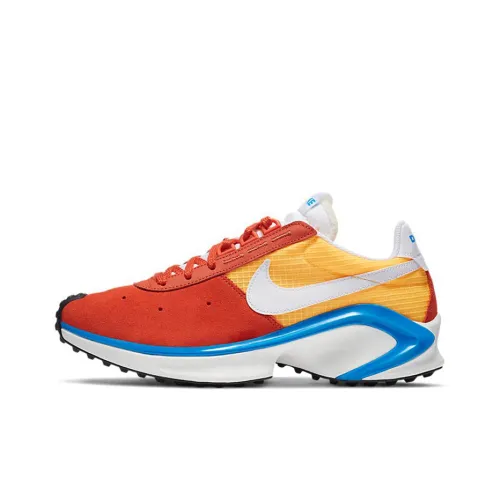 Nike D MS X WAFFLE Амортизаторы Slip-resistant Низкий Топ Casual Мужской Желтый Оранжевый Синий