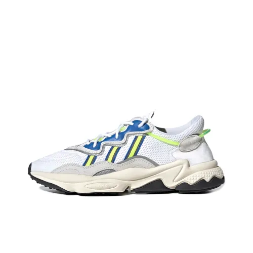 Adidas Originals Ozweego Шокаблоки Противоскользящие Низкие Топ Повседневная обувь Мужская Сине-белая