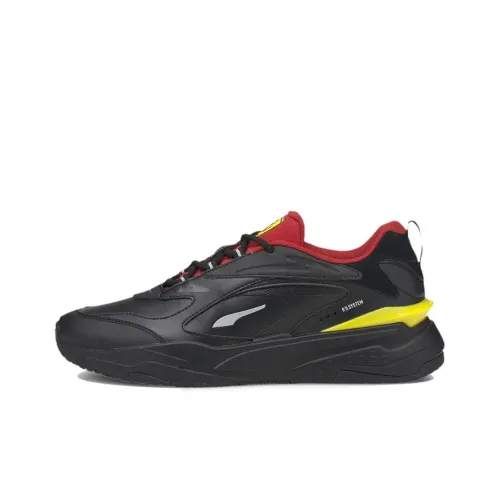 PUMA RS Fast Low Топ Повседневная обувь Мужская Черный Красный Желтый