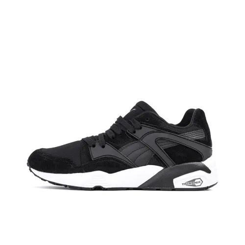 PUMA R698 Trinomic Blaze Низкие Кроссовки Спортивные Мужские Черные Белые