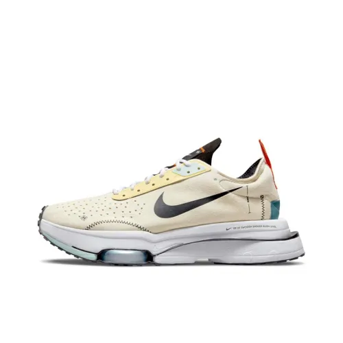 Nike Air Zoom Тип Low Топ Повседневная обувь Мужская Белый Желтый