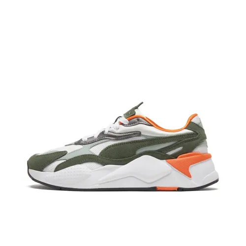PUMA RS X Смешанный Metallicwn'S Низкий Топ Casual Женский Белый Зеленый