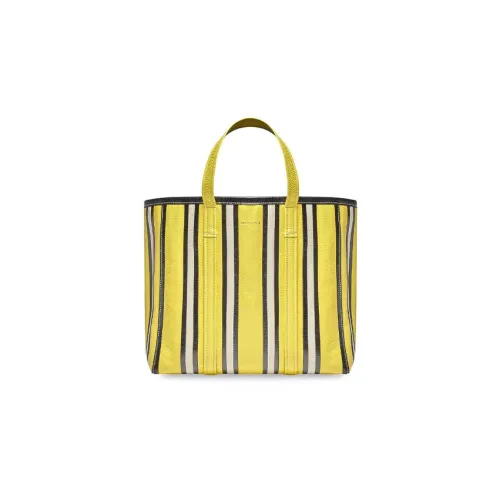 Balenciaga Barbes Кожа Тоут Сумка Сумка для покупок Сумка через плечо Сумка среднего размера Женская Желтая