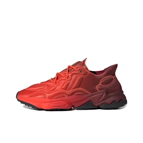 Adidas Originals Ozweego Tech Slip Resistant Rebound Амортизация Низкий Топ Повседневная обувь Унисекс Красный Фиолетовый Градиент