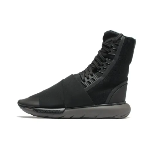 Y 3 Qasa Boot Дышащий Высокий Топ Повседневная Обувь Унисекс Черный