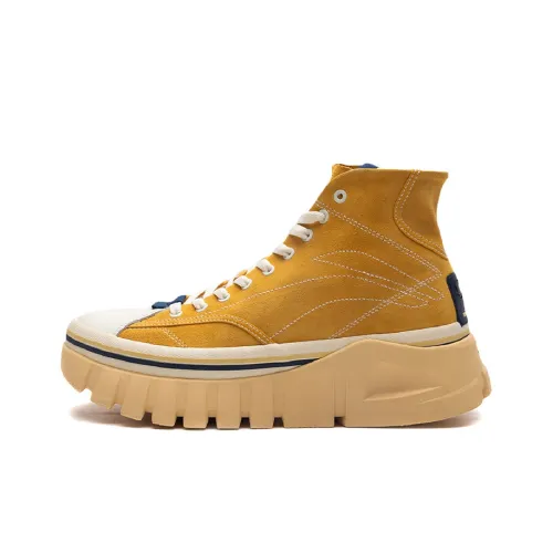 LINING Wave BOOT Высокий Топ Casual Мужской Желтый