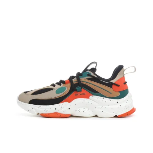 Erke Tien Wu Xun Collection Casual Men's Black Brown