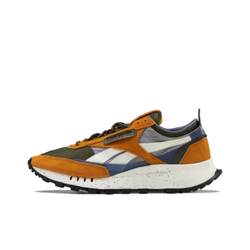 Reebok Classic Legacy Амортизация Износостойкий Низкий Топ Повседневная Обувь Унисекс Желтый Зеленый