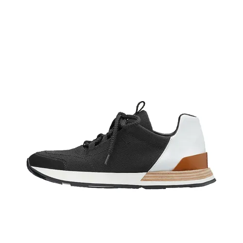 HERMES BUSTER SNEAKER Амортизация Низкий Топ Повседневная Обувь Женская Черная