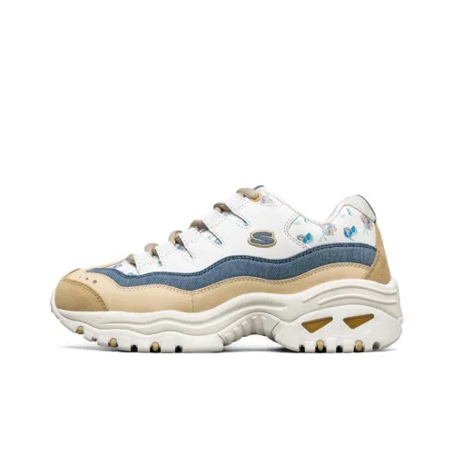 Skechers Energy Low Top Casual Женские Белый Желтый Синий