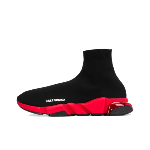 Balenciaga Speed High Топ Повседневная обувь Мужская Черный Красный