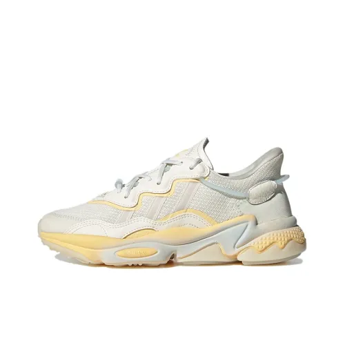 Adidas Originals Ozweego Slip Resistant Abrasion Resistant Breathable Low Top Casual Women's Ecru Adidas Originals Ozweego Противоскользящий Устойчивый к истиранию Дышащий Низкий Топ Повседневный Женский Экрю
