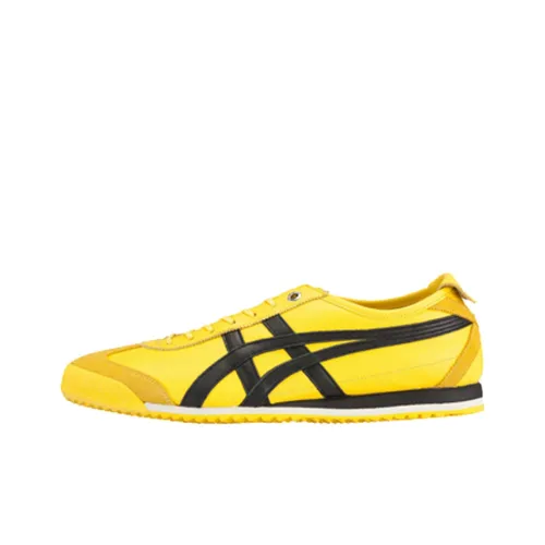 Onitsuka Tiger Tai ChiMEXICO 66 SD Тайцзи Желтый Нескользящий Легкий Низкий Топ Повседневная Обувь Унисекс Черный Желтый