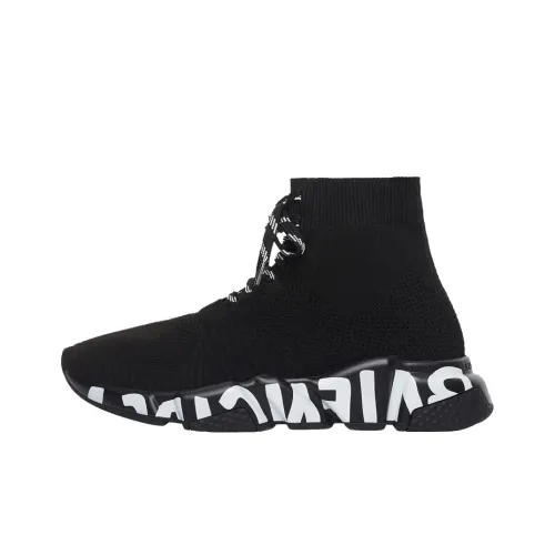 Balenciaga Speed 1,0 High Топ Повседневная обувь Женская Черная