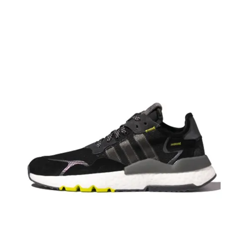 Adidas Originals Nite Jogger Устойчивый к истиранию Низкий Топ Casual Унисекс Черный Серый