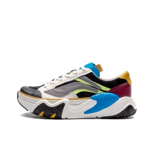 LINING Wave Bottom Resistant Abrasion Resistant Support Balance Low Top Casual Men's Black White