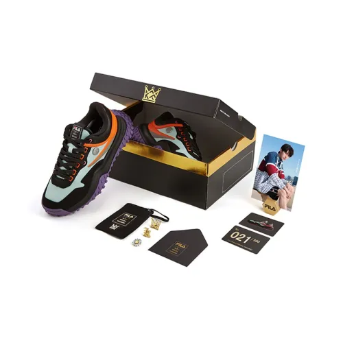 FILA FUSION Низкий Топ Casual Женский Черный Фиолетовый