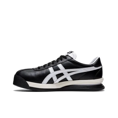 Onitsuka Tiger CORSAIR E Shock Absorbers Slip-Resistant Abrasion-Resistant Low Top Casual Shoes Unisex Black Перевод Onitsuka Tiger CORSAIR E Амортизаторы Slip-Resistant Abrasion-Resistant Низкий Топ Повседневная Обувь Унисекс Черный